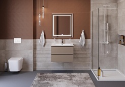 BelBagno Тумба под раковину Kraft 39-70 подвесная Бежевый матовый – фотография-12